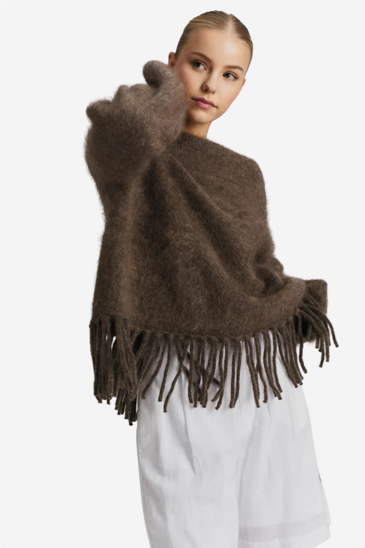 ella&il Genser & Cardigan Gine Chunky Sweater Brown