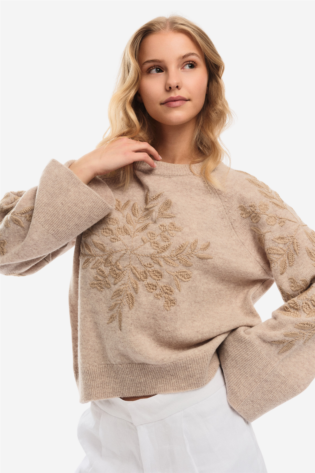 ella&il Genser & Cardigan Helene Merino Sweater Beige
