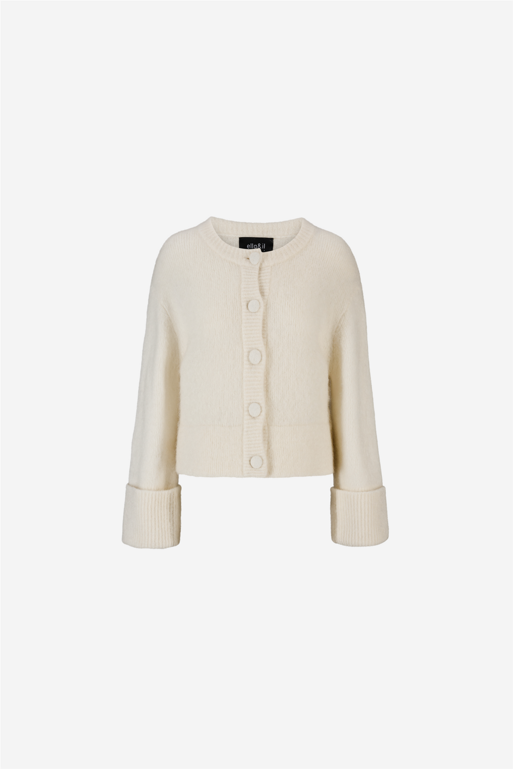 ella&il Genser & Cardigan Ina Chunky Jacket White
