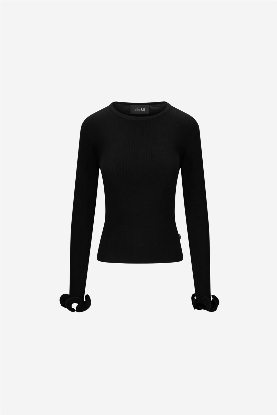 ella&il Genser & Cardigan Isa Merino Sweater Black