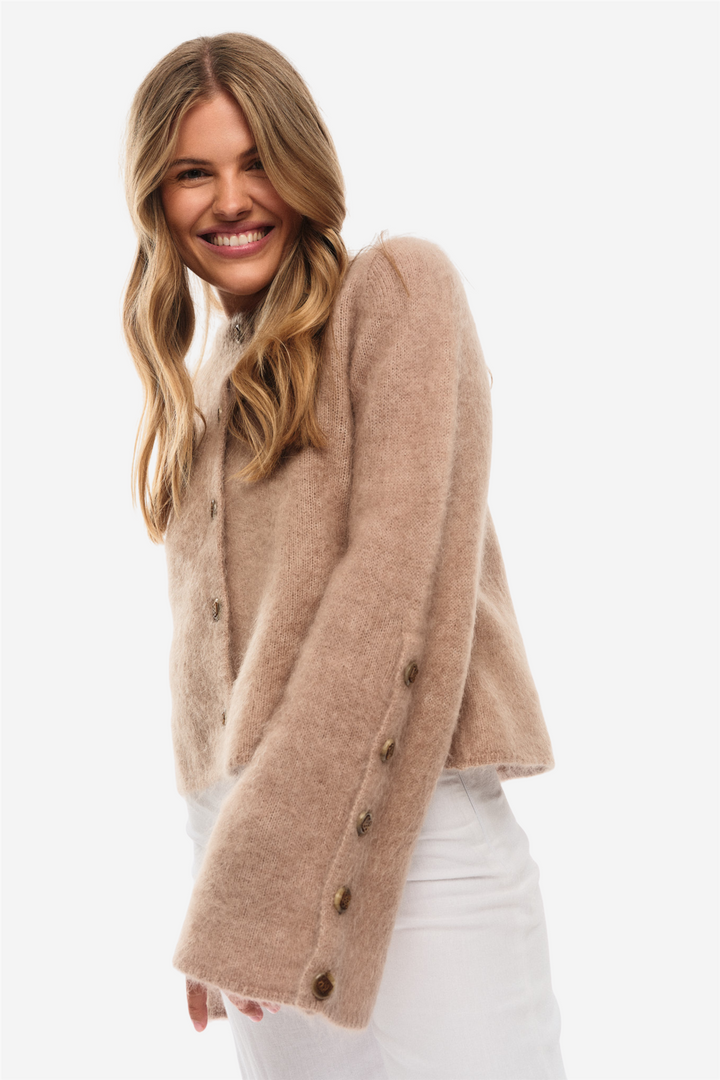 ella&il Genser & Cardigan Isadora Chunky Cardigan Hazel Beige
