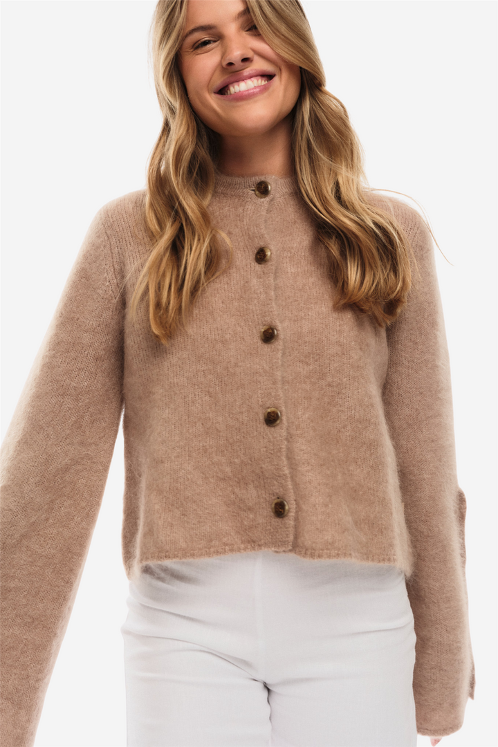 ella&il Genser & Cardigan Isadora Chunky Cardigan Hazel Beige