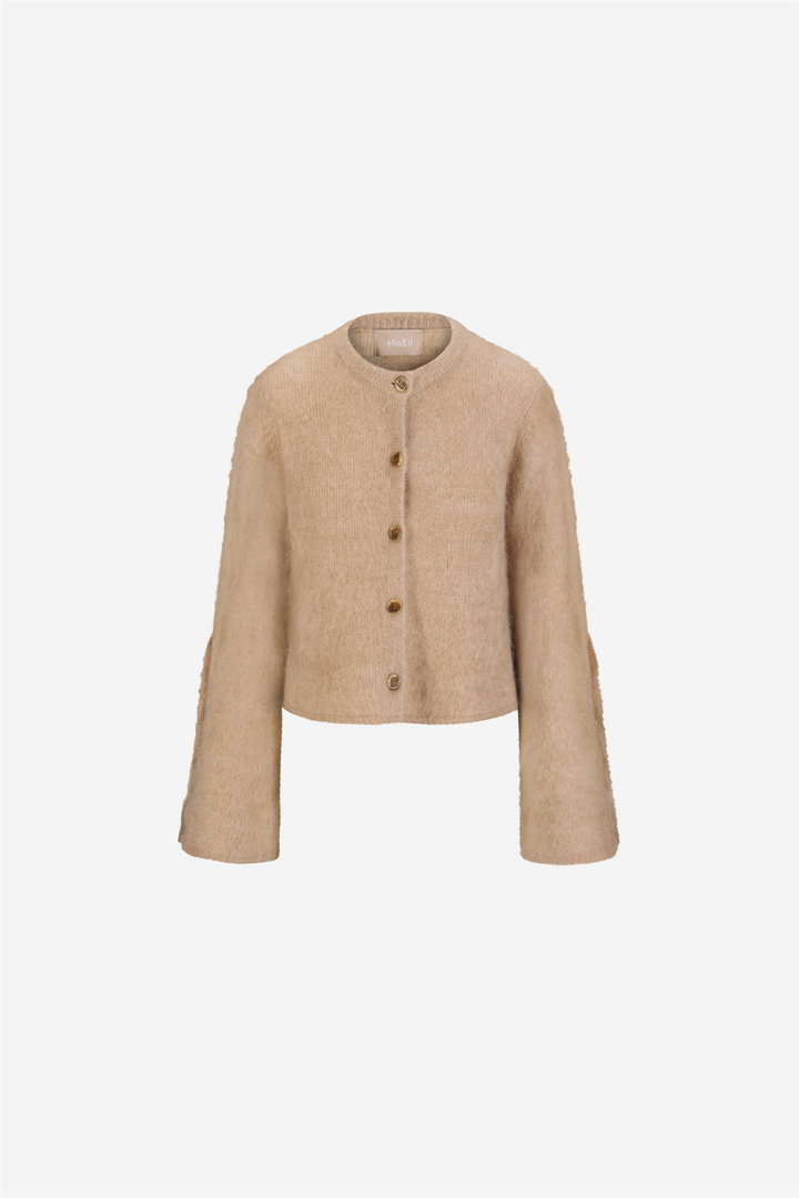 ella&il Genser & Cardigan Isadora Chunky Cardigan Hazel Beige