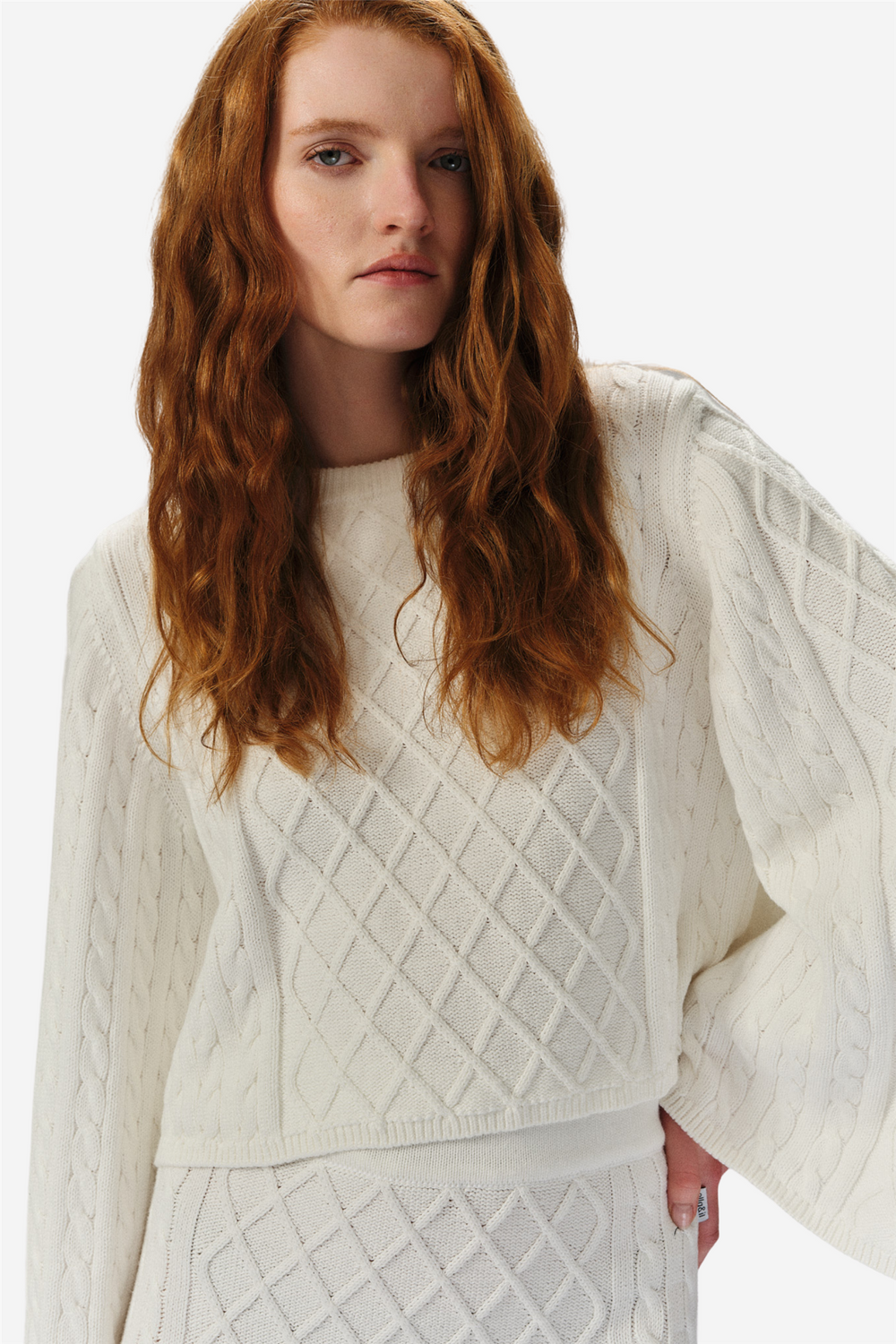 ella&il Genser & Cardigan Jenna Cotton Sweater White