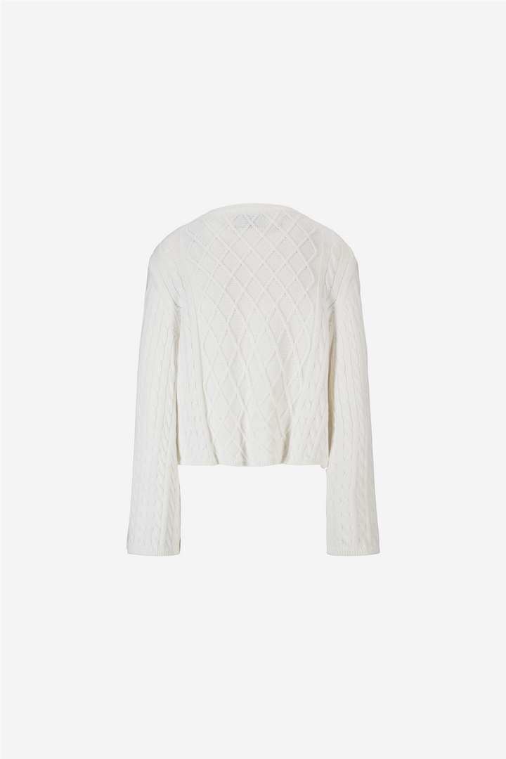 ella&il Genser & Cardigan Jenna Cotton Sweater White
