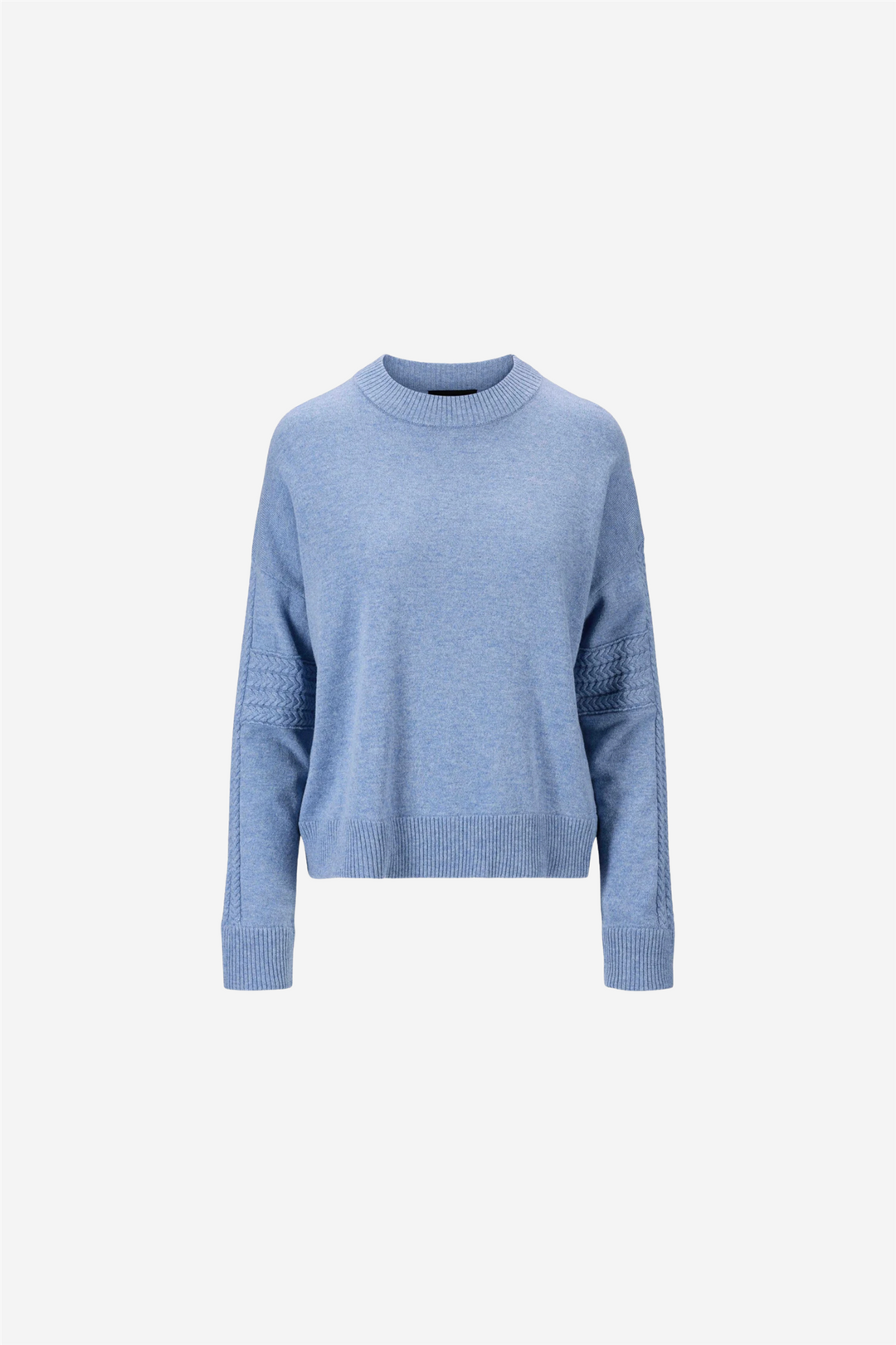 ella&il Genser & Cardigan Klara Wool Sweater Blue Calcite