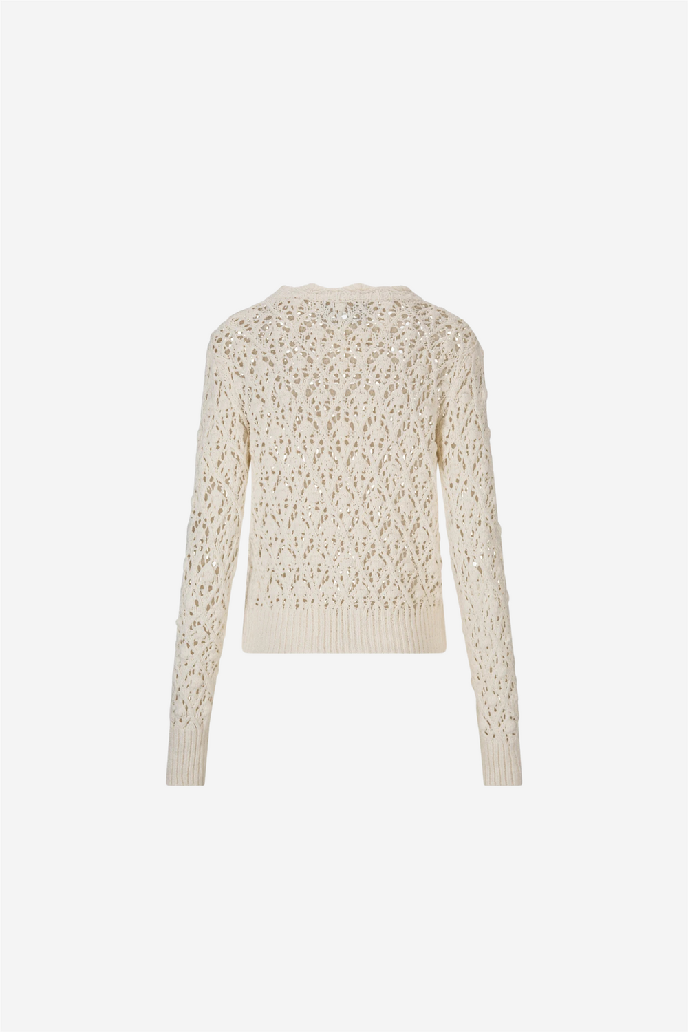 ella&il Genser & Cardigan Lea Cotton Sweater Starch White