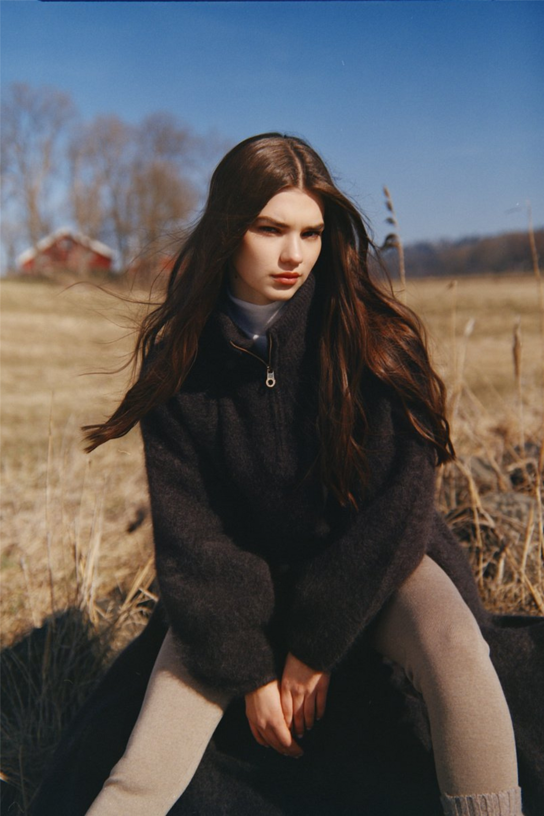 ella&il Genser & Cardigan Li Chunky Sweater Dark Brown