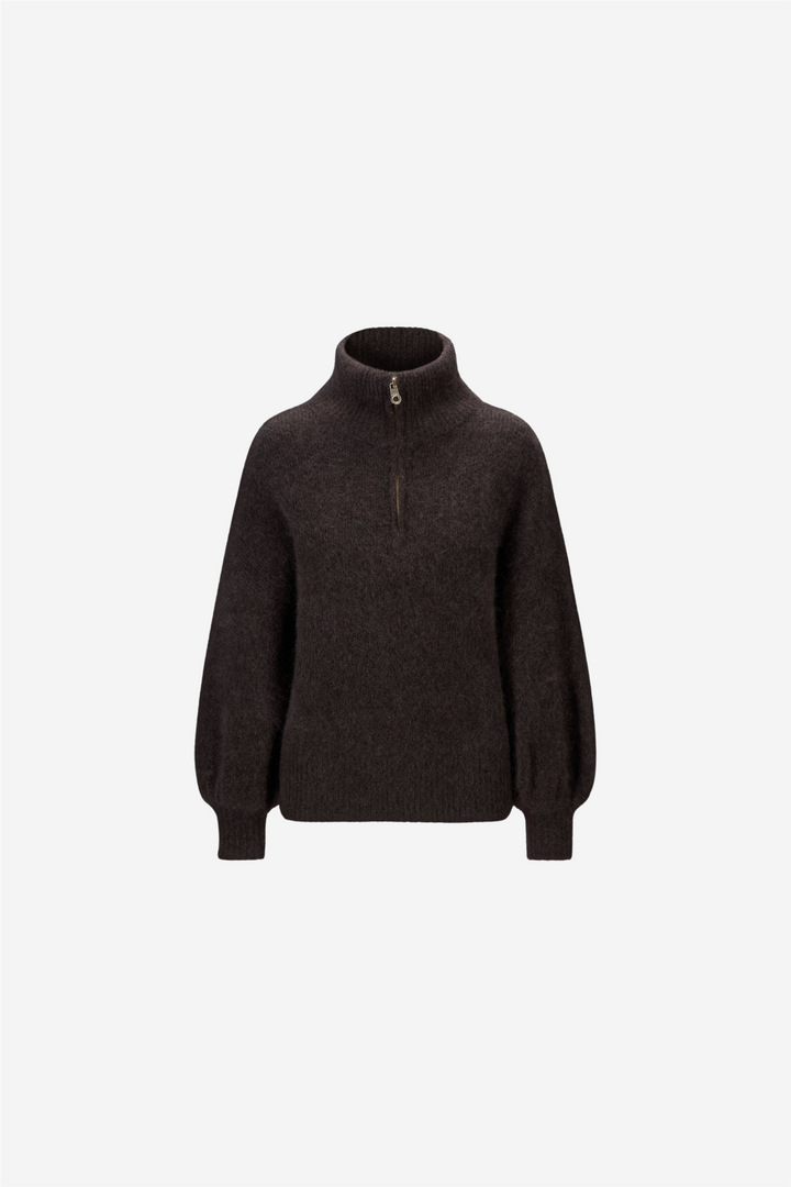 ella&il Genser & Cardigan Li Chunky Sweater Dark Brown