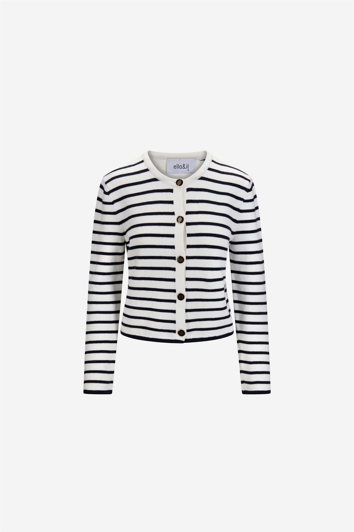 ella&il Genser & Cardigan Lisa Cotton Cardigan White