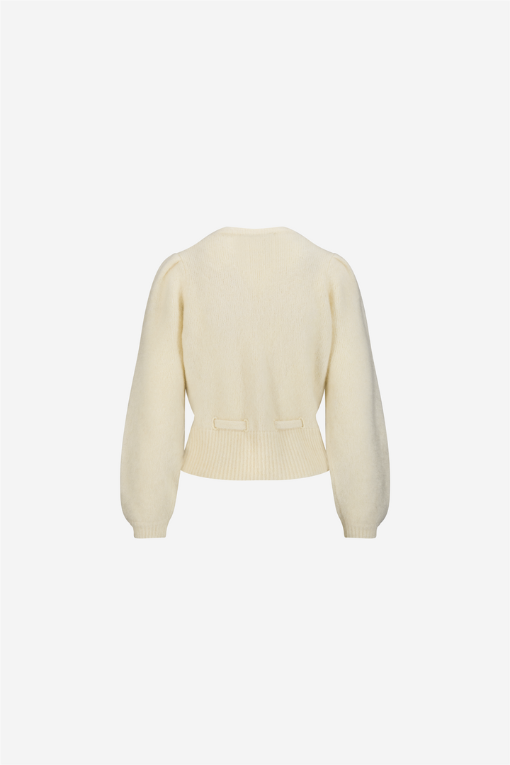 ella&il Genser & Cardigan Malin Chunky Cardigan Bright White