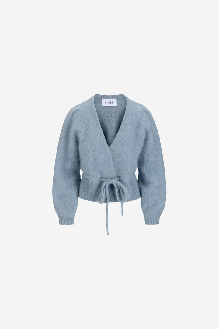 ella&il Genser & Cardigan Malin Chunky Cardigan Denim Blue