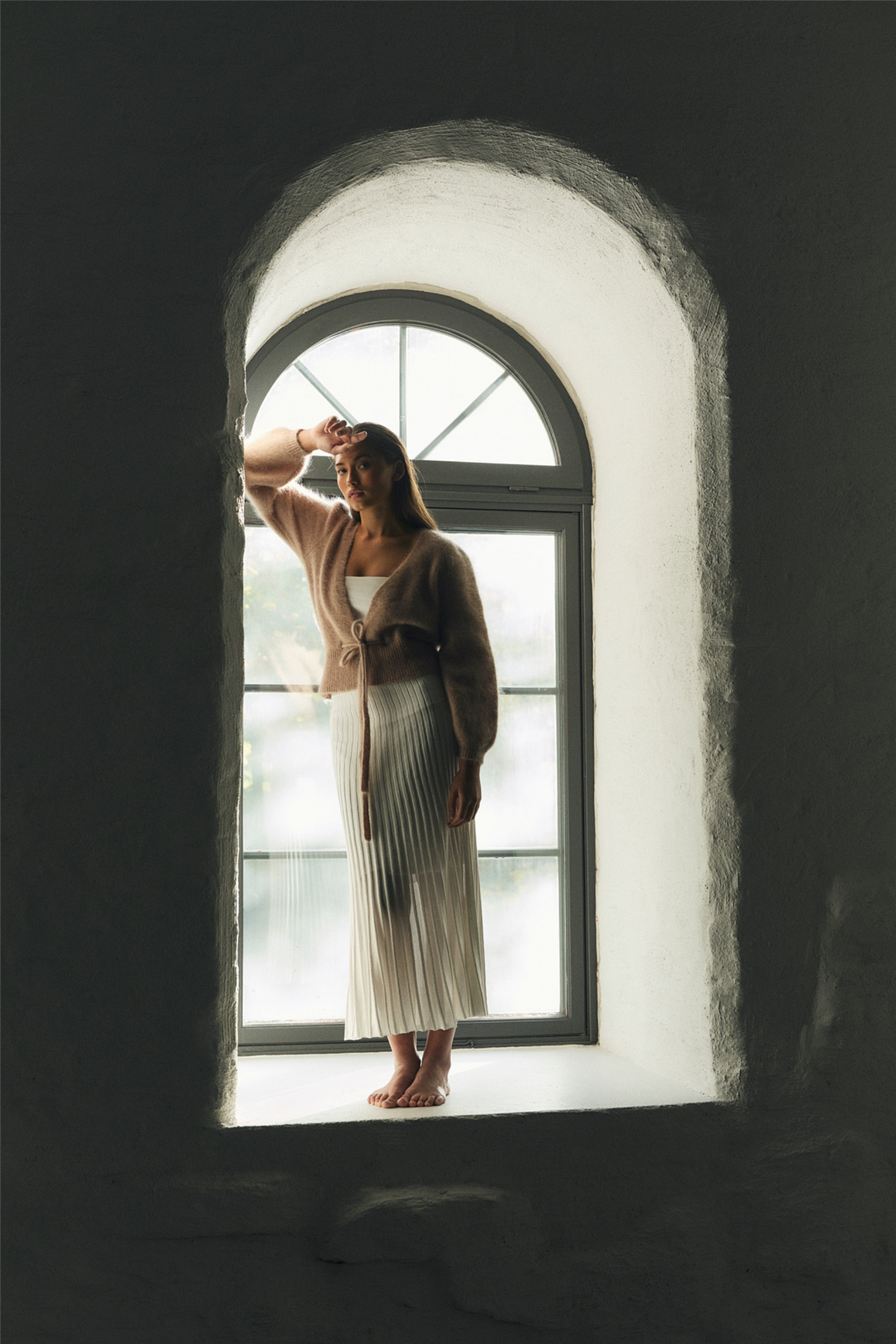 ella&il Genser & Cardigan Malin Chunky Cardigan Hazel Beige