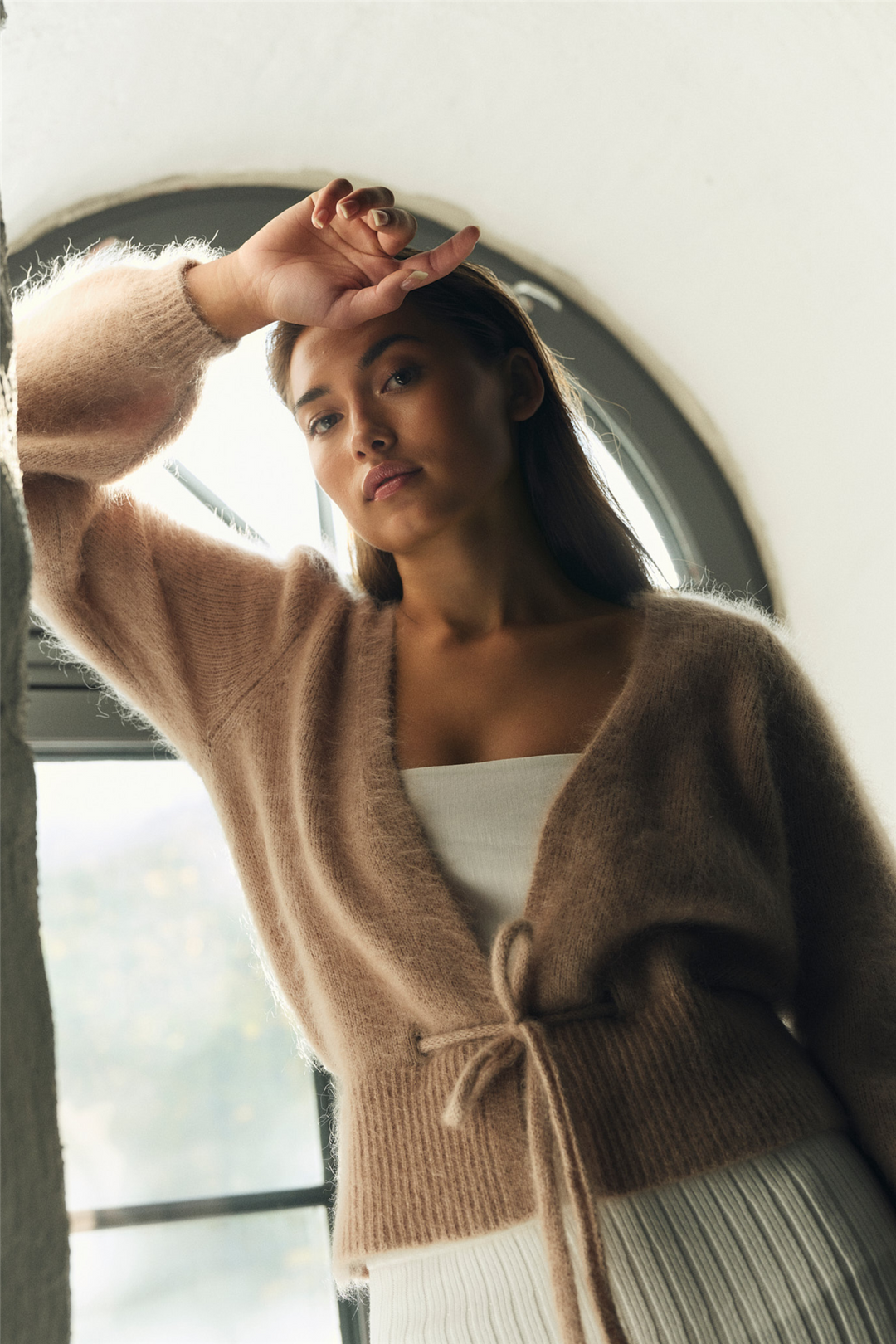 ella&il Genser & Cardigan Malin Chunky Cardigan Hazel Beige