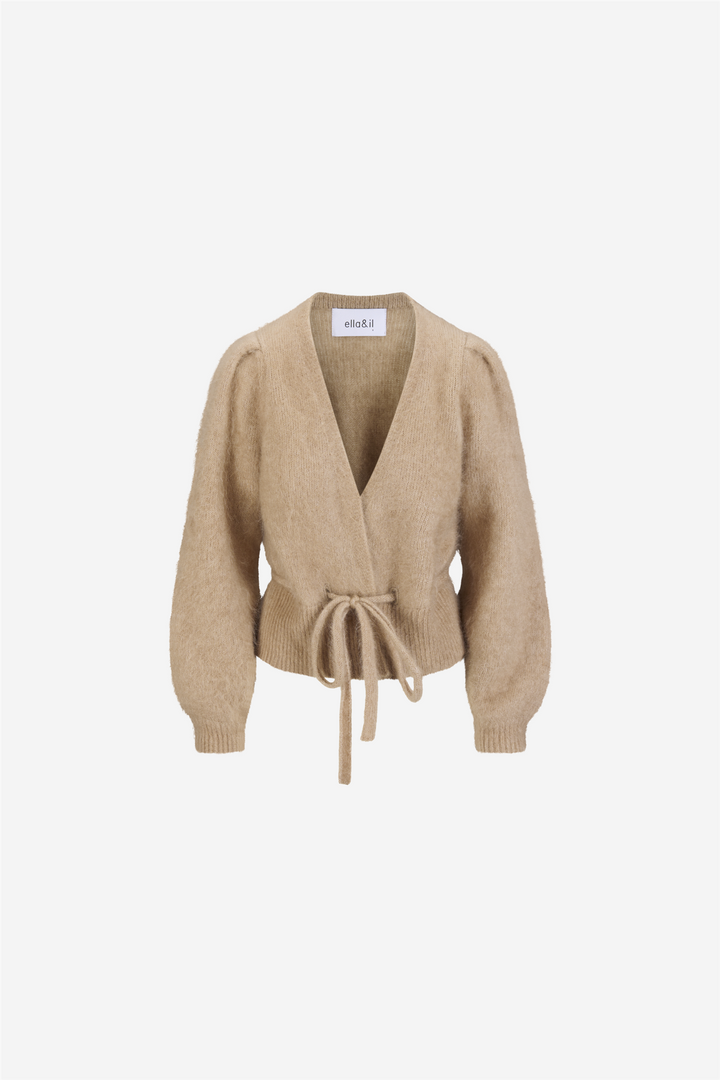 ella&il Genser & Cardigan Malin Chunky Cardigan Hazel Beige