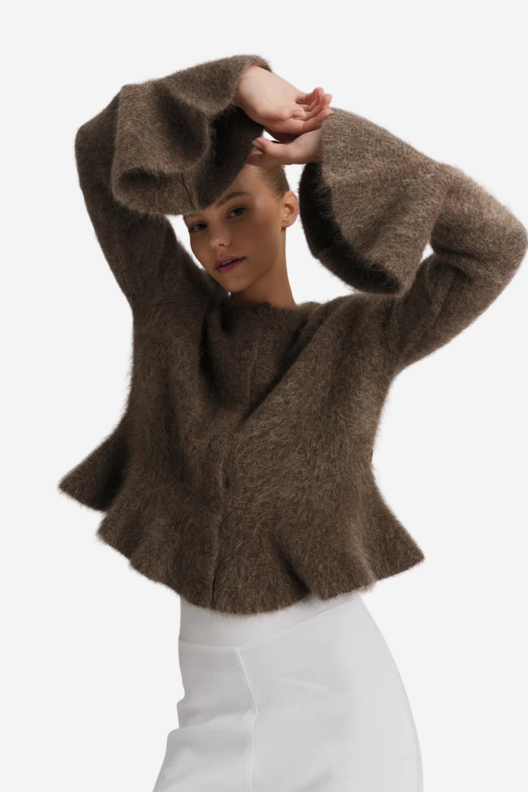 ella&il Genser & Cardigan Maren Chunky Cardigan Brown
