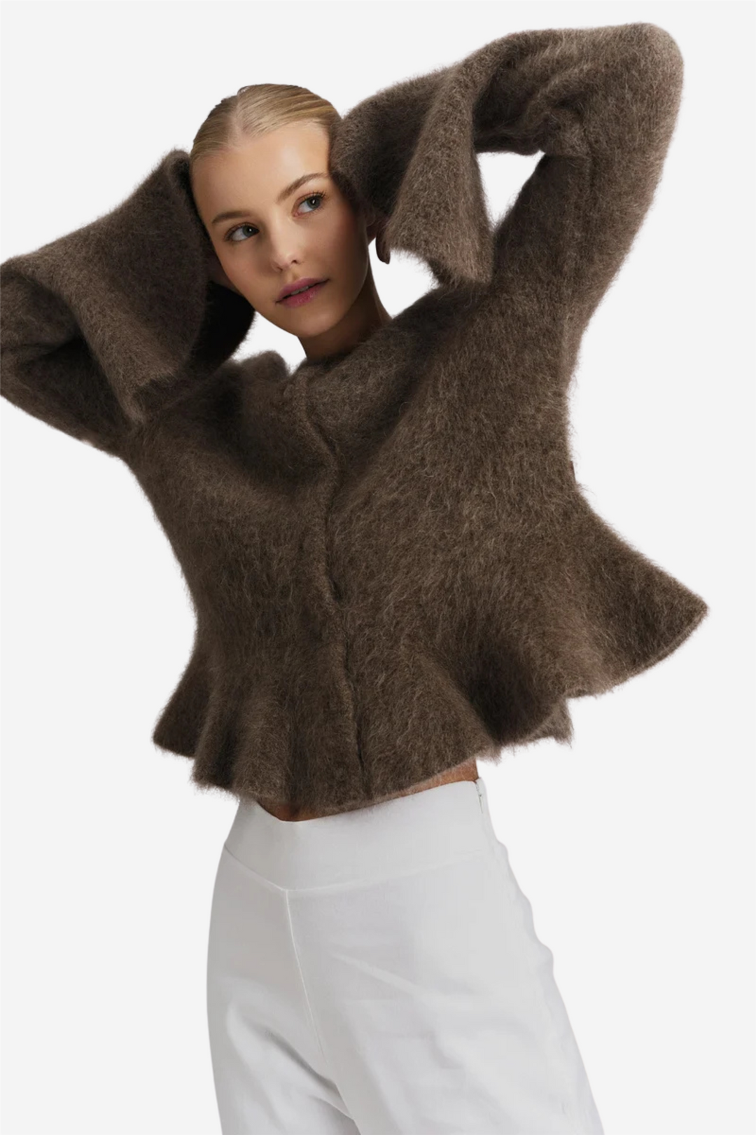 ella&il Genser & Cardigan Maren Chunky Cardigan Brown