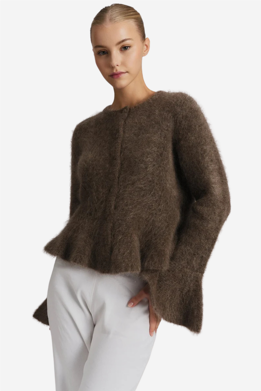 ella&il Genser & Cardigan Maren Chunky Cardigan Brown