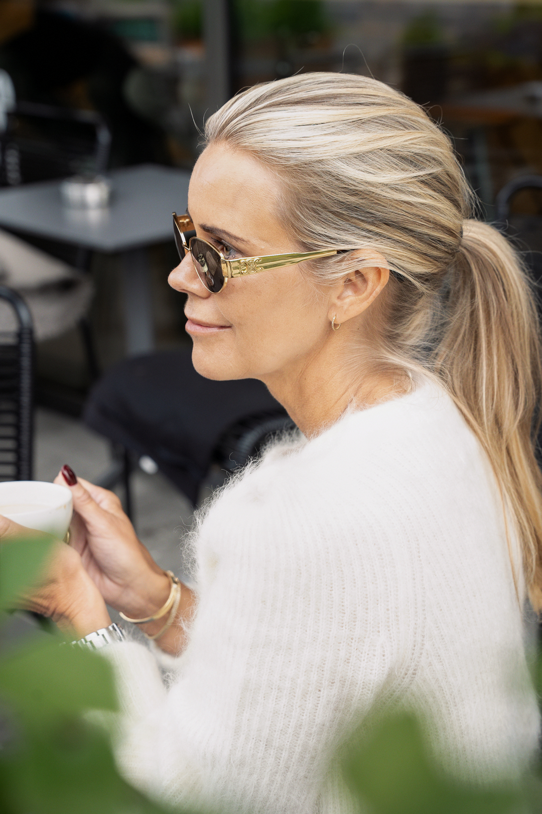 ella&il Genser & Cardigan Maria Chunky Cardigan Bright White