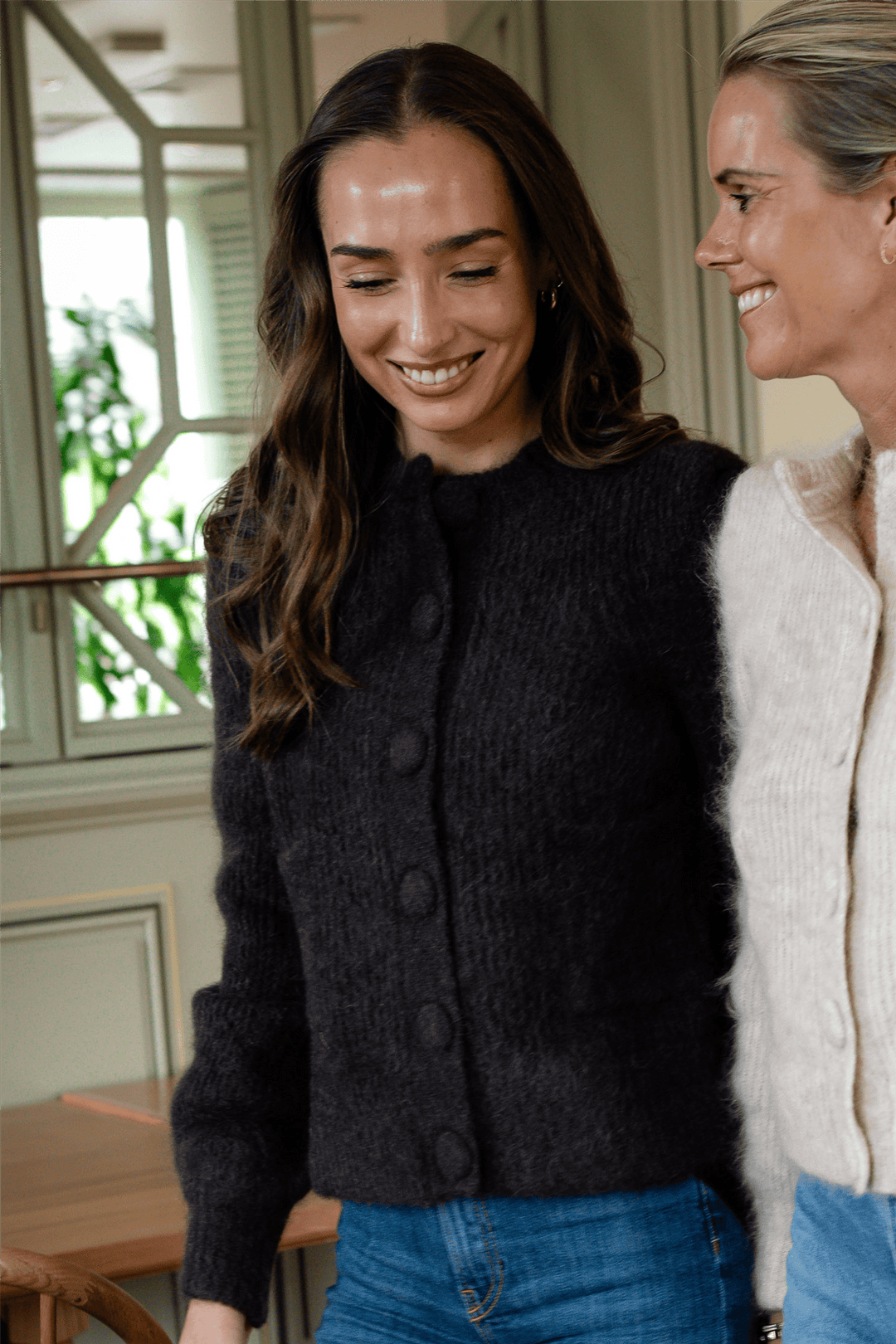 ella&amp;il Genser &amp; Cardigan Maria Chunky Cardigan Dark Brown