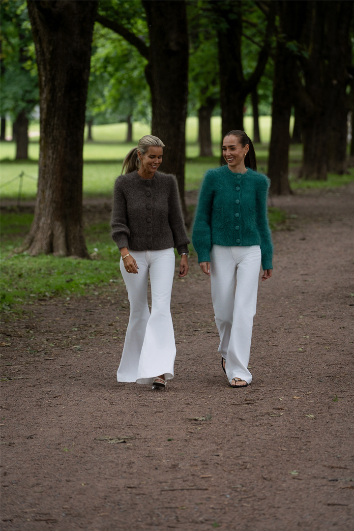 ella&il Genser & Cardigan Maria Chunky Cardigan Frosty Spruce