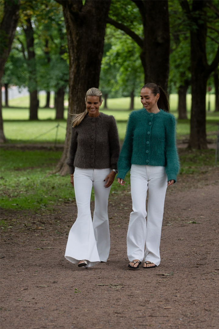 ella&il Genser & Cardigan Maria Chunky Cardigan Frosty Spruce