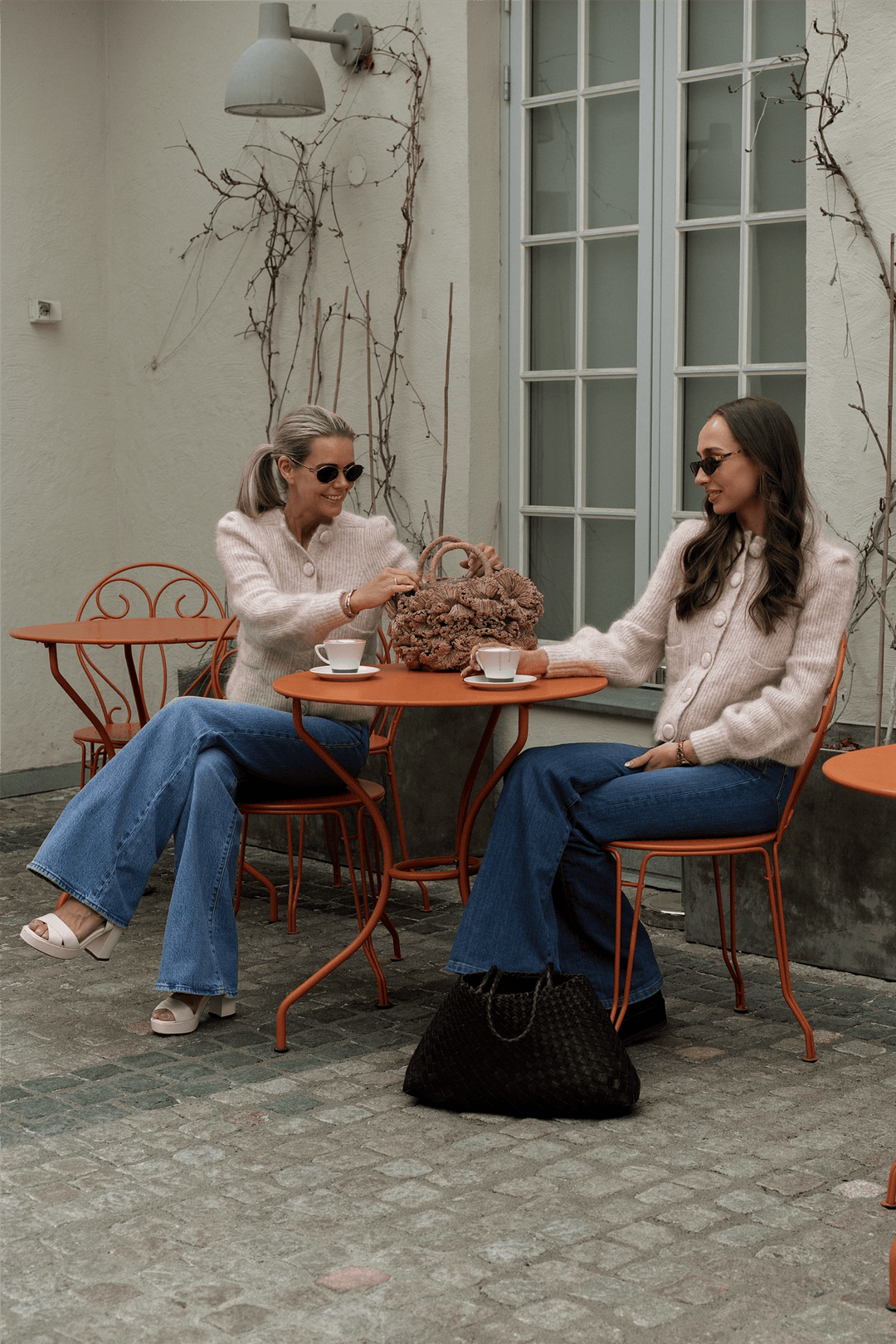ella&amp;il Genser &amp; Cardigan Maria Chunky Cardigan Light Beige Melange