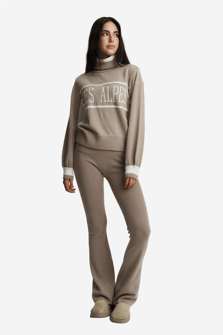 ella&il Genser & Cardigan Maud Merino Sweater Beige Melange