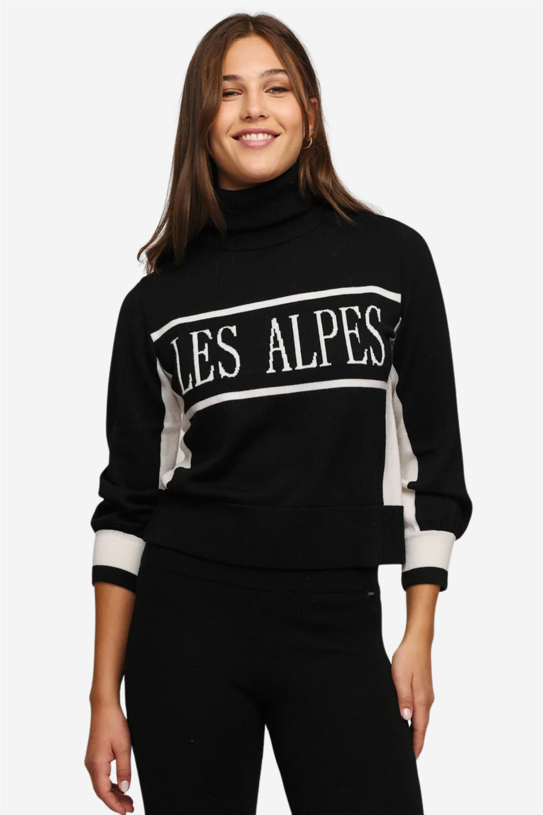 ella&il Genser & Cardigan Maud merino sweater Black