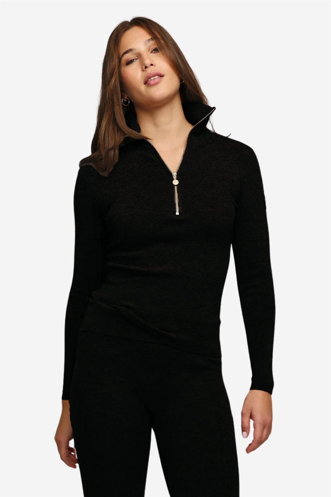 ella&il Genser & Cardigan Mina merino sweater Black