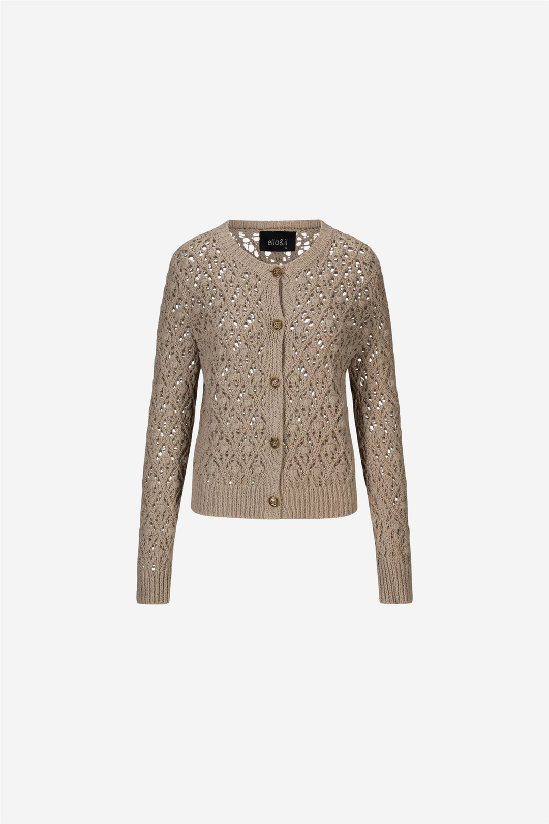 ella&il Genser & Cardigan Rio Cotton Cardigan Chickpea Beige