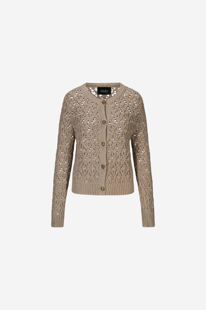 ella&il Genser & Cardigan Rio Cotton Cardigan Chickpea Beige