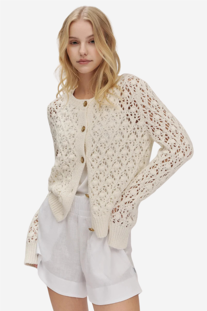 ella&il Genser & Cardigan Rio Cotton Cardigan Starch White