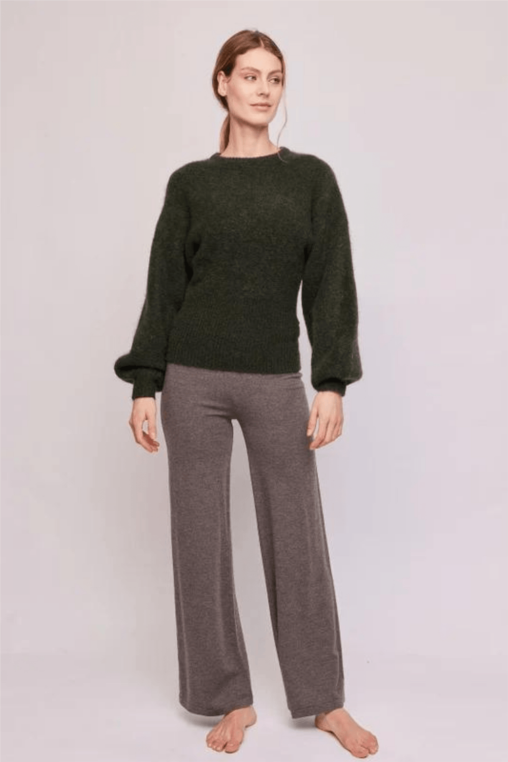 Ella & il Genser & Cardigan Sima Chunky Sweater White