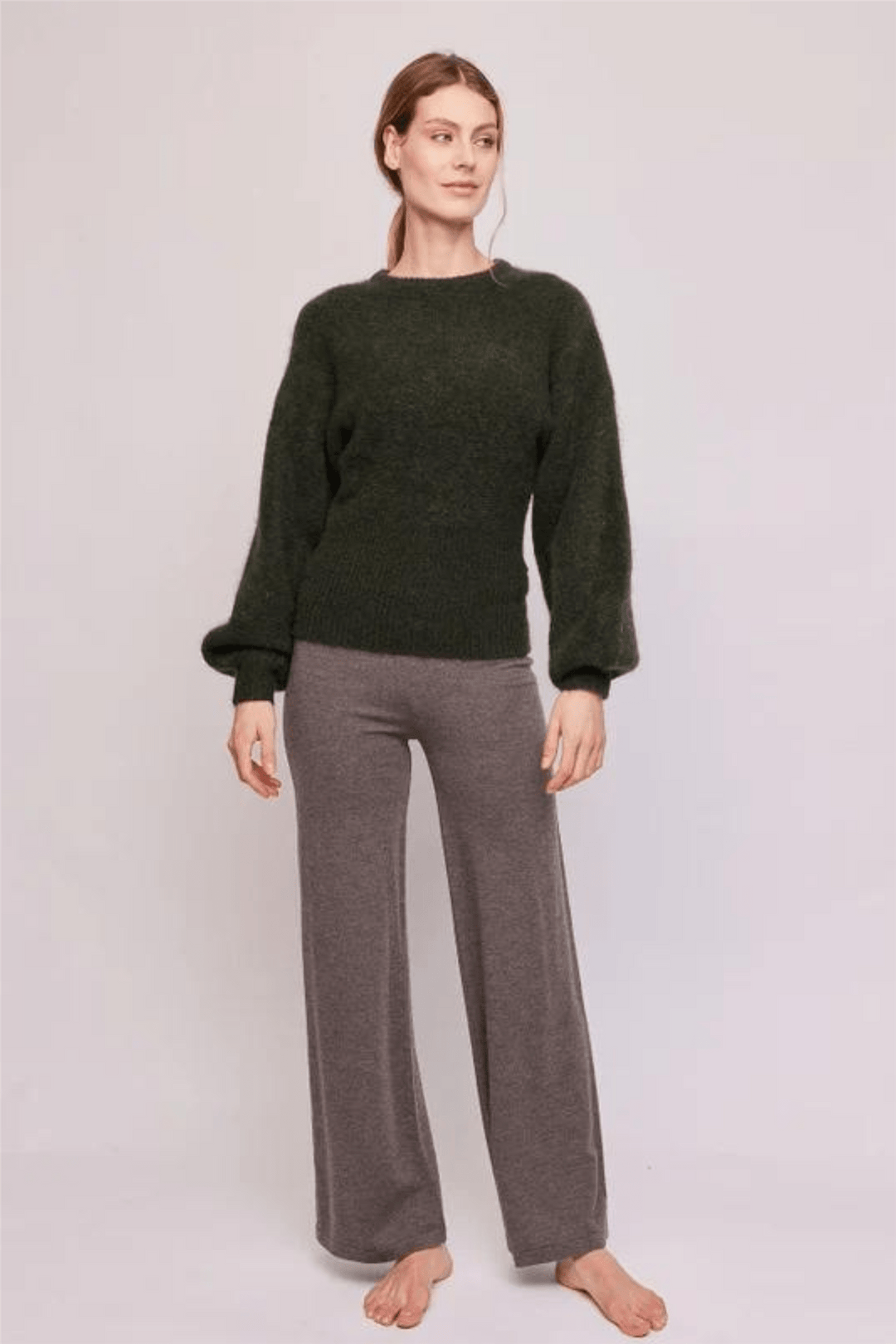 Ella & il Genser & Cardigan Sima Chunky Sweater White