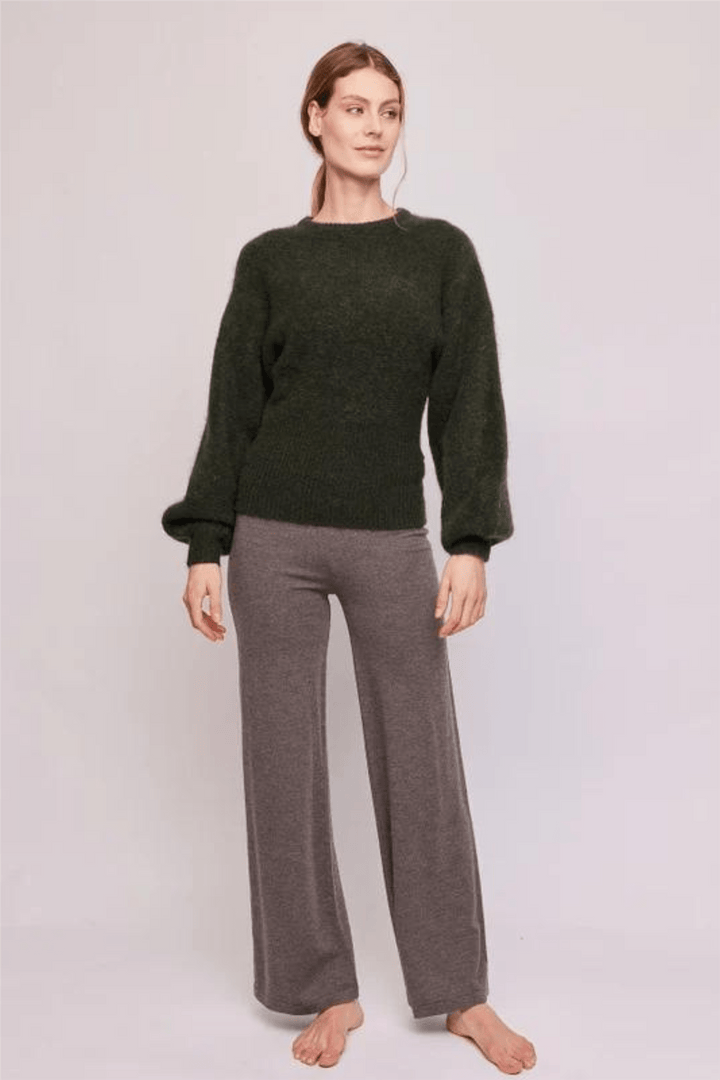 Ella & il Genser & Cardigan Sima Chunky Sweater White
