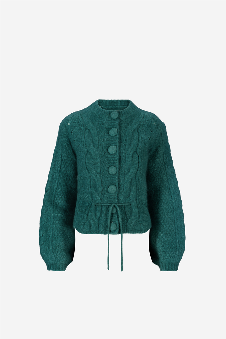 ella&il Genser & Cardigan Sophia Chunky Cardigan Frosty Spruce