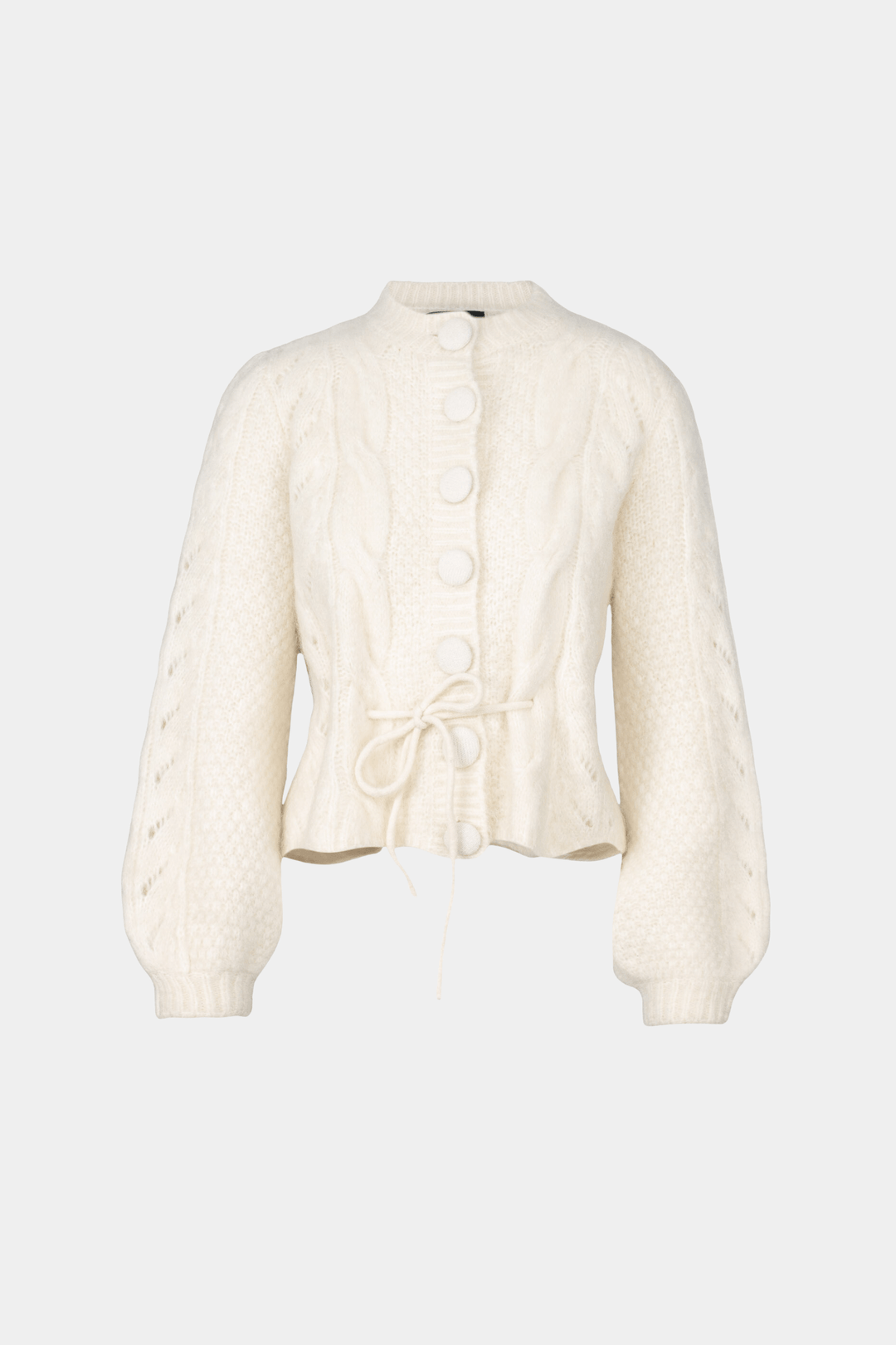Ella &amp; il Genser &amp; Cardigan Sophia Chunky Cardigan White
