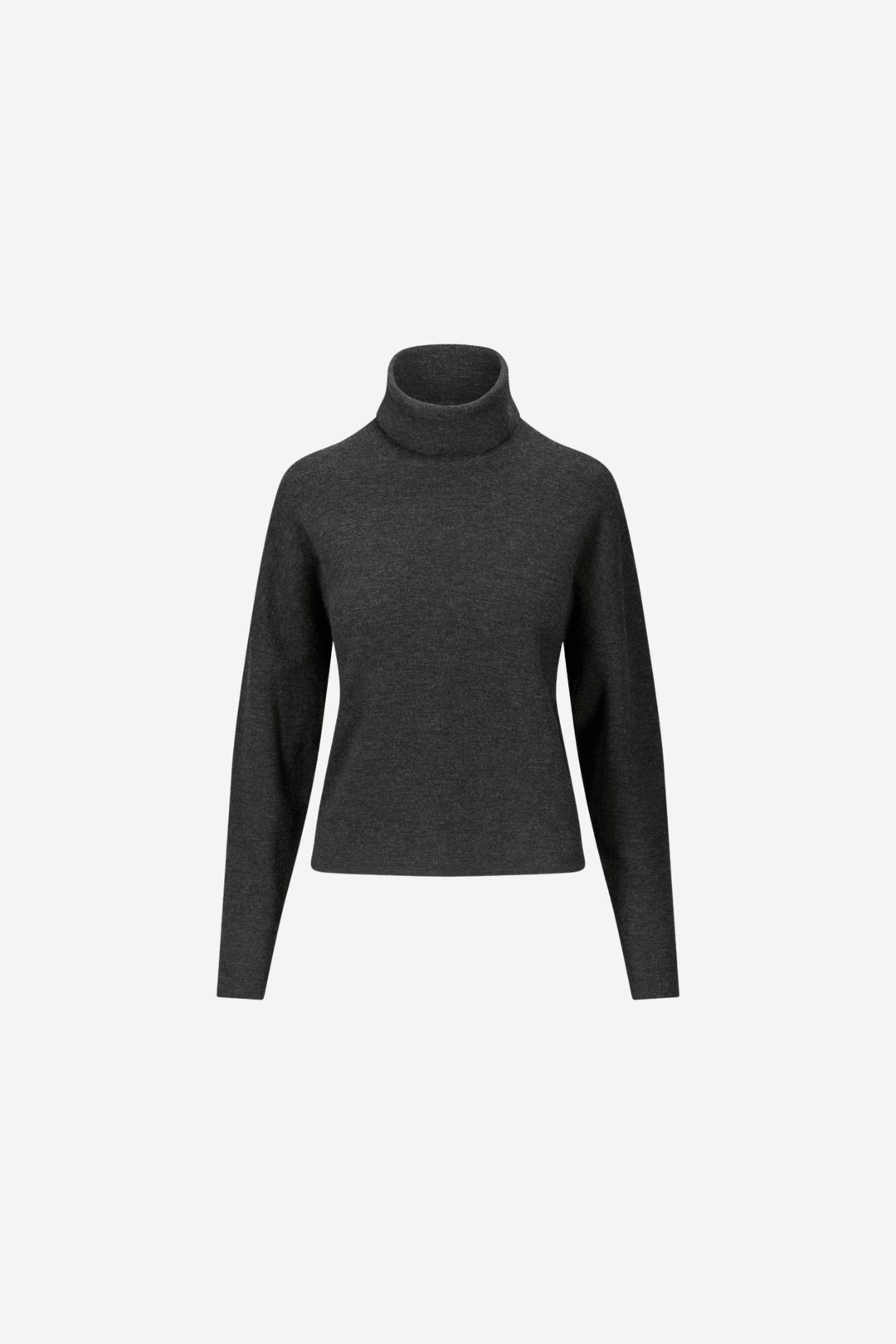ella&il Genser & Cardigan Tyra Merino Sweater Dark Grey Melange