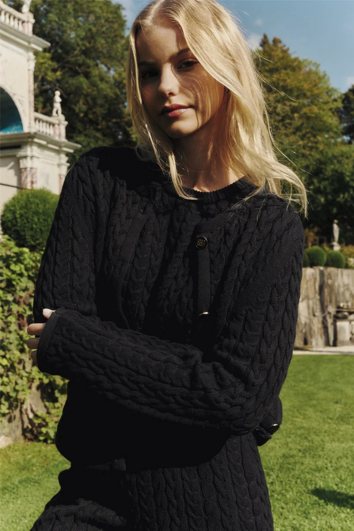 ella&il Genser & Cardigan Ulla Cotton Jacket Navy