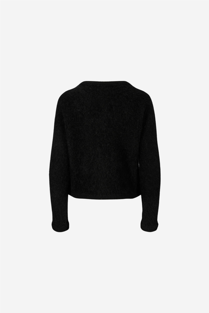 ella&il Genser & Cardigan Una chunky jacket Black