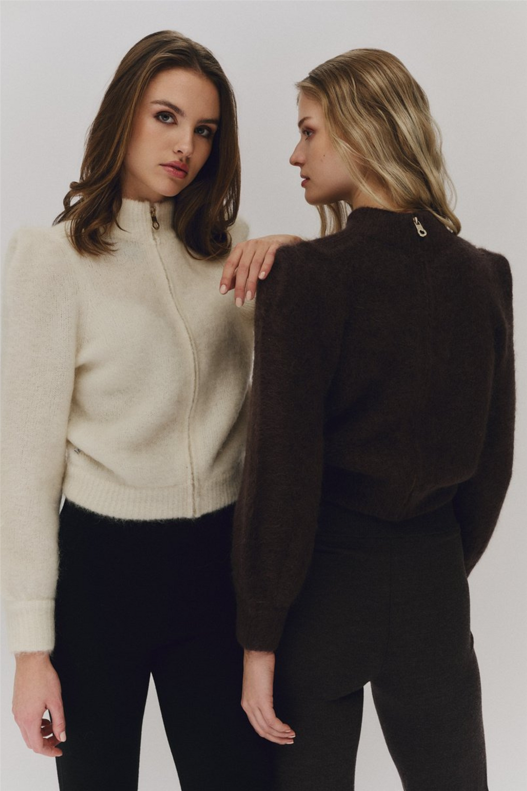 ella&il Genser & Cardigan Venja Chunky Sweater Bright White