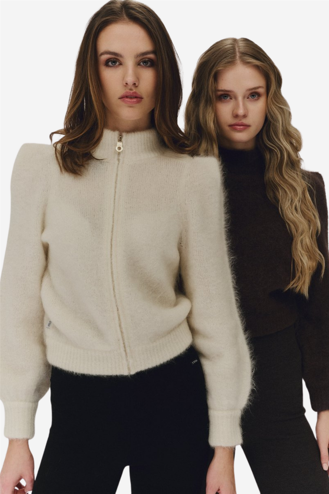 ella&il Genser & Cardigan Venja Chunky Sweater Bright White