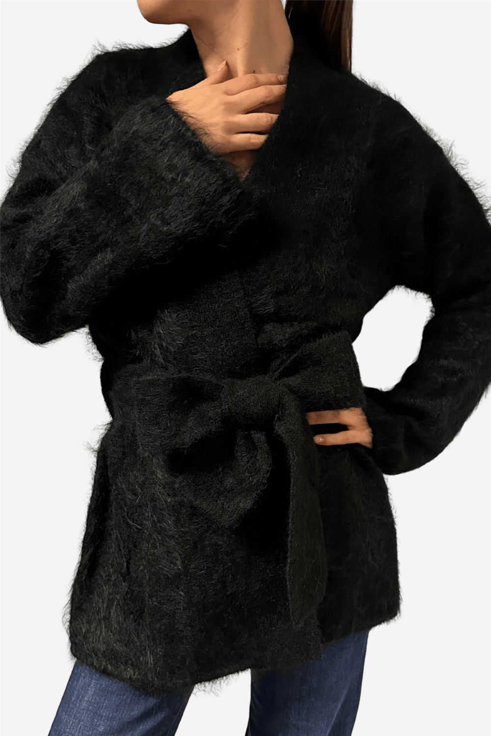 ella&il Genser & Cardigan Vera Chunky Cardigan Black