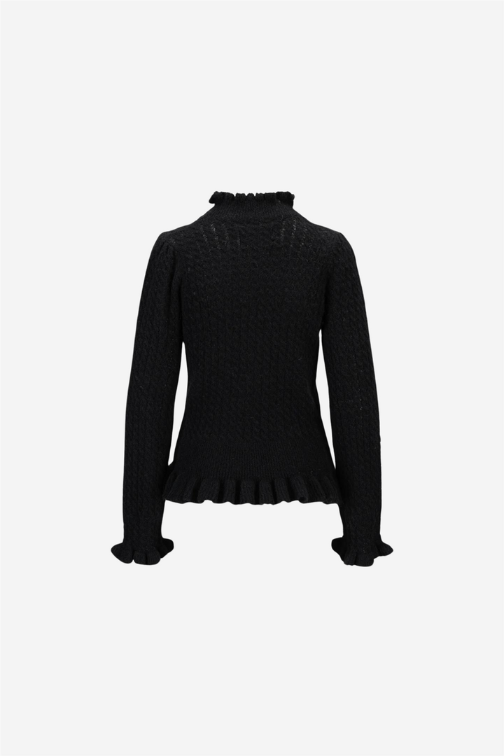 ella&il Genser & Cardigan Vienna Alpaca Sweater Black