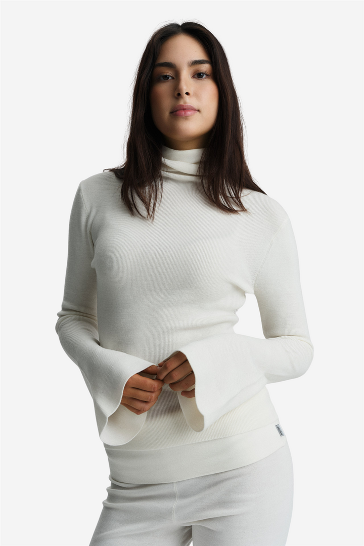 ella&il Genser & Cardigan Vilje Merino Sweater White