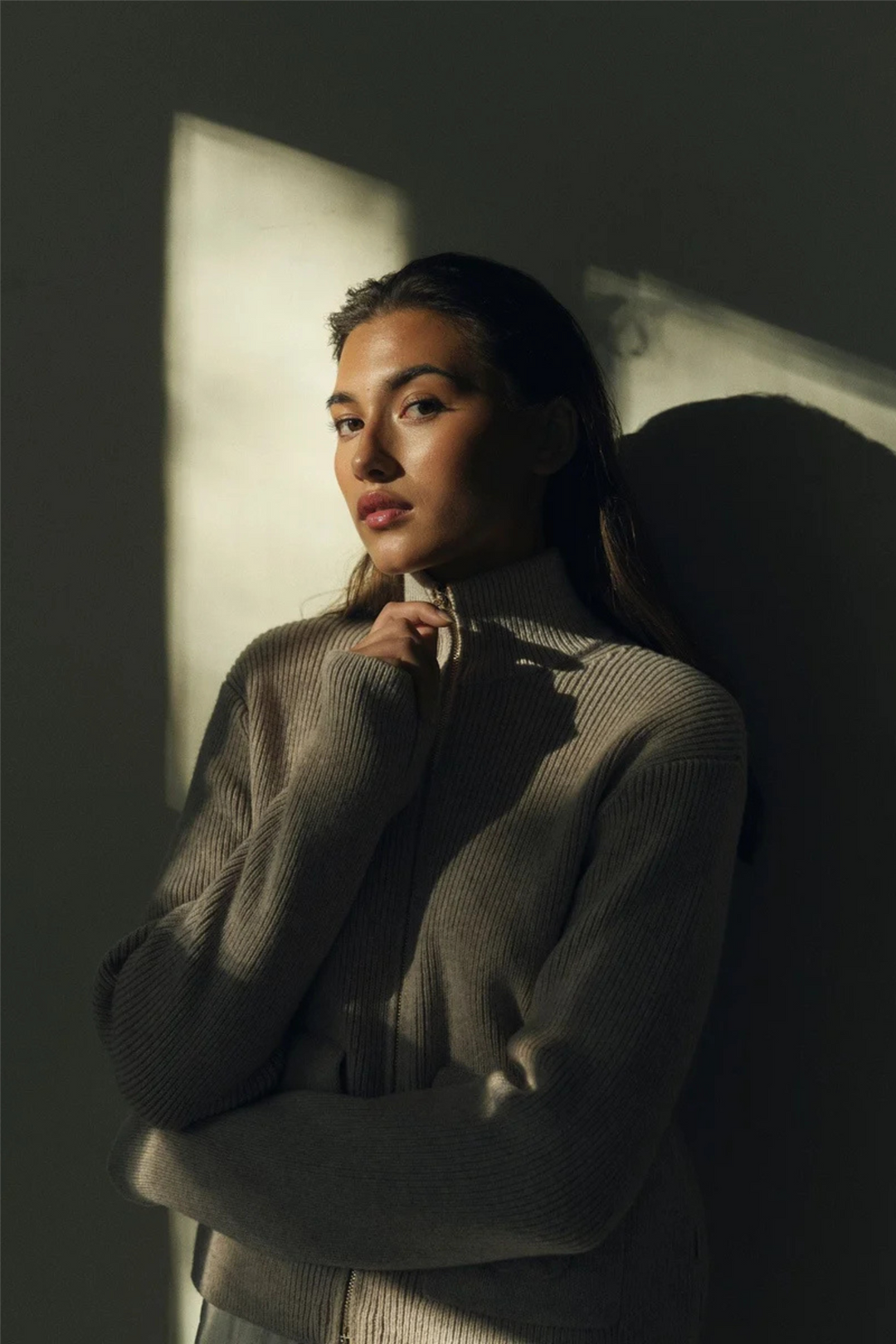 ella&il Genser & Cardigan Vivienne Merino Cardigan Beige