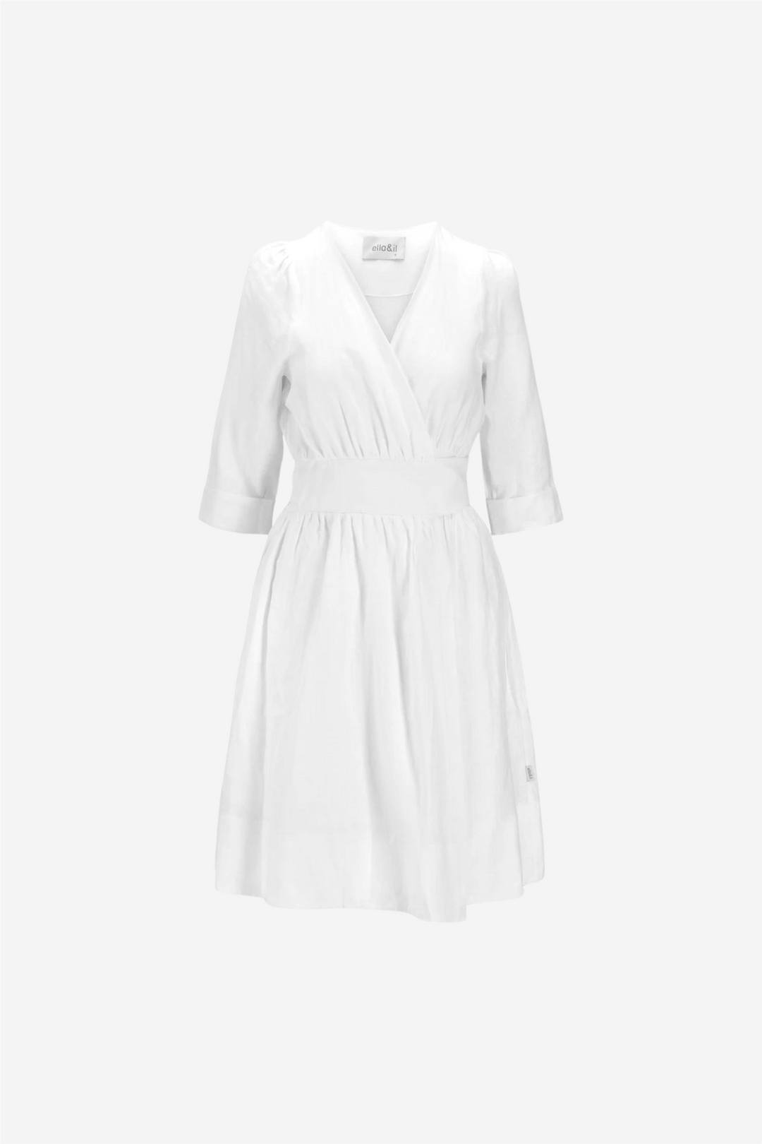 Ella & il Kjoler & jumpsuits Chloe Linen Dress White