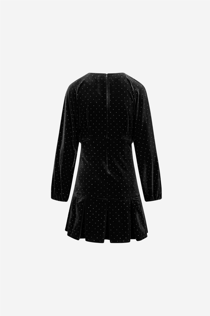 ella&amp;il Kjoler &amp; jumpsuits Jamal Stud Velour Dress Black