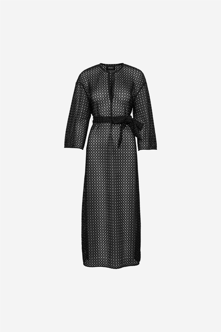 ella&il Kjoler & jumpsuits Liliana Crochet Dress Black